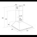 Каминная вытяжка Pyramida Basic Casa K 50 white Каминная вытяжка Pyramida Basic Casa K 50 white
