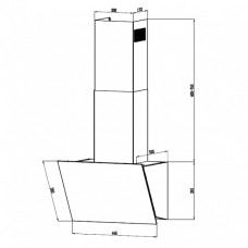 Вытяжка HEBERMANN HBKH 45.5 B Вытяжка HEBERMANN HBKH 45.5 B