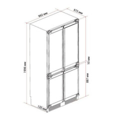 Холодильник HIBERG S-RFQ 800 B inverter Холодильник HIBERG S-RFQ 800 B inverter